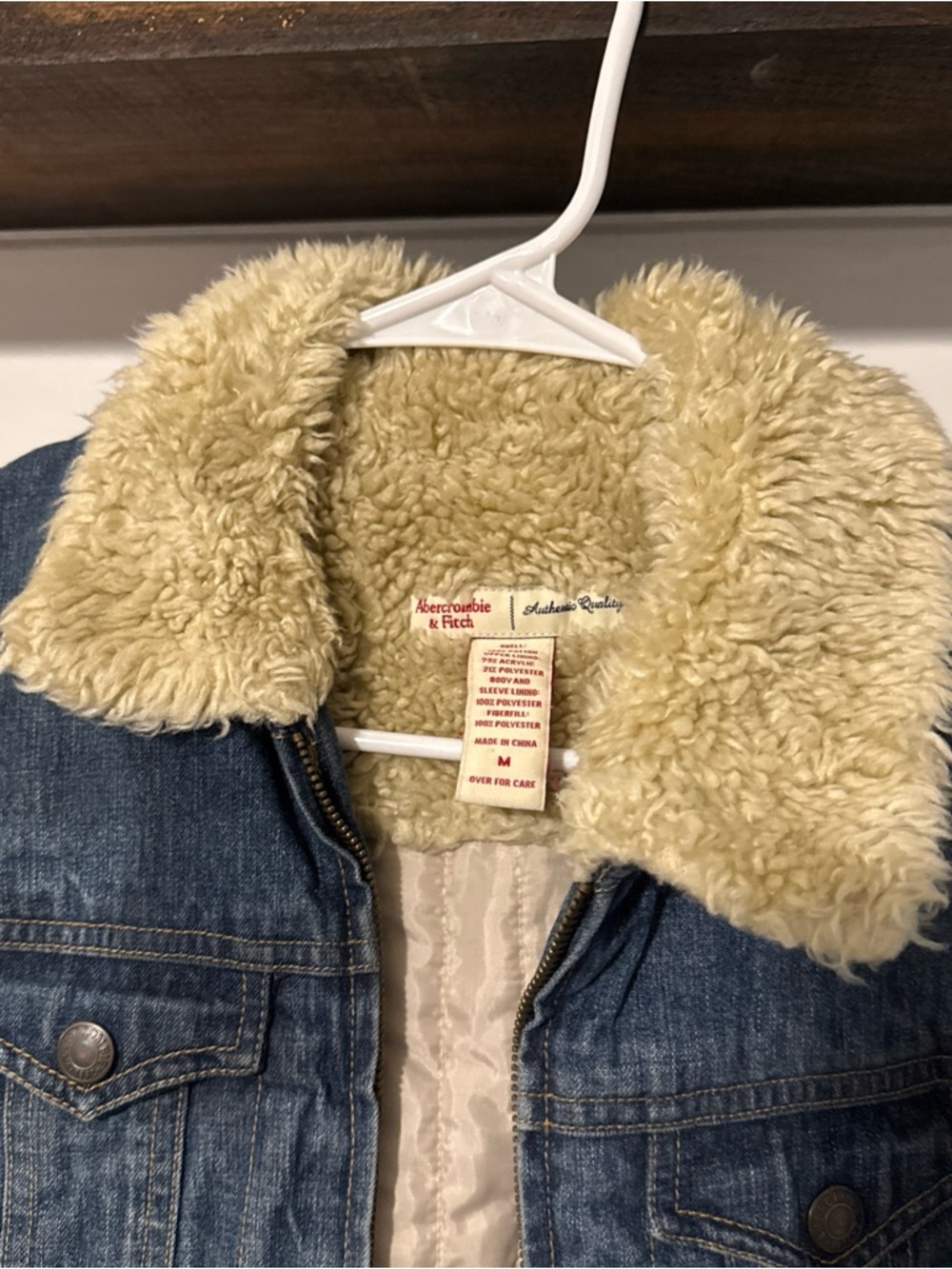 Abercrombie & Fitch Blue Denim trucker Jacket medium